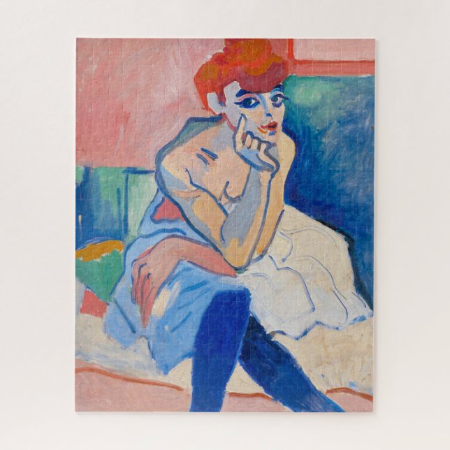 Frau in einem Hemd | Andre Derain | Puzzle (Vertikal)