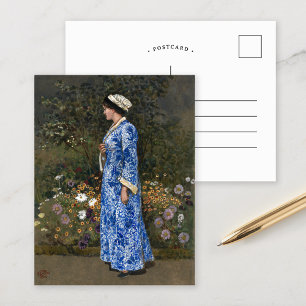 Frau in einem Kimono   Walter Crane Postkarte