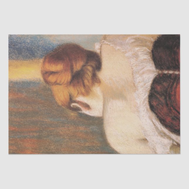 Frau in einem Korsett (von Federico Zandomeneghi) Seidenpapier (Vorderseite)