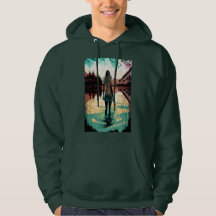 Frau in einem psychedelischen See-Shirt | Surreali