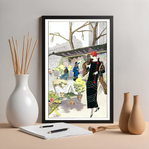 Frau in einem schwarzen Samtkleid (1924) Poster