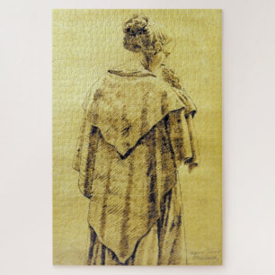 Frau in einem Umhang – Caspar David Friedrich Puzzle