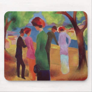Frau in einer grünen Jacke, 1913 Mousepad