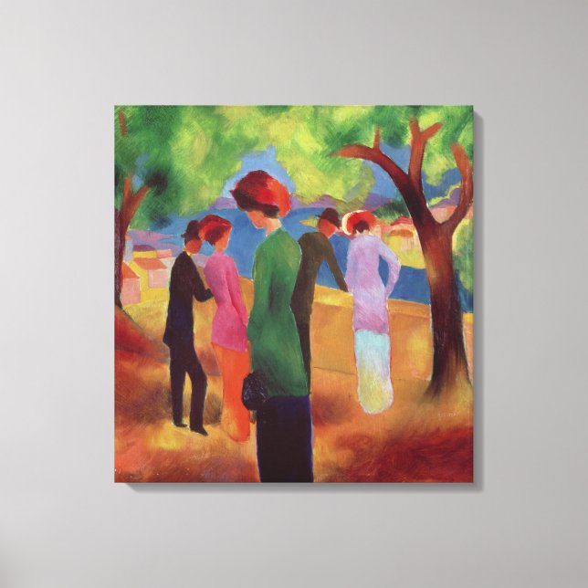 Frau in einer grünen Jacket, 1913 Leinwanddruck (Vorderseite)