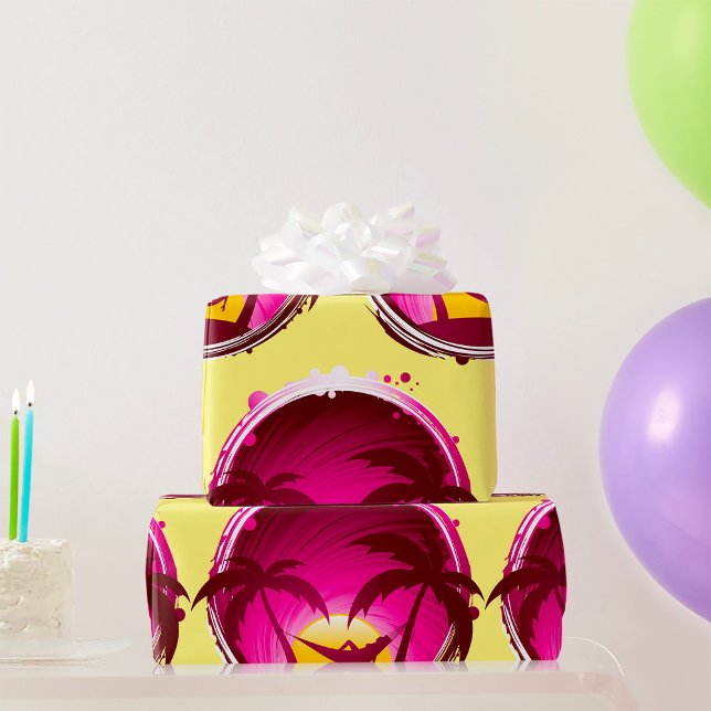 Frau in einer Hängematte Geschenkpapier (Von Creator hochgeladen)