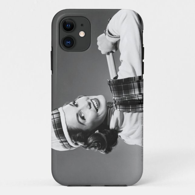 Frau in einer Kappe Case-Mate iPhone Hülle (Rückseite)