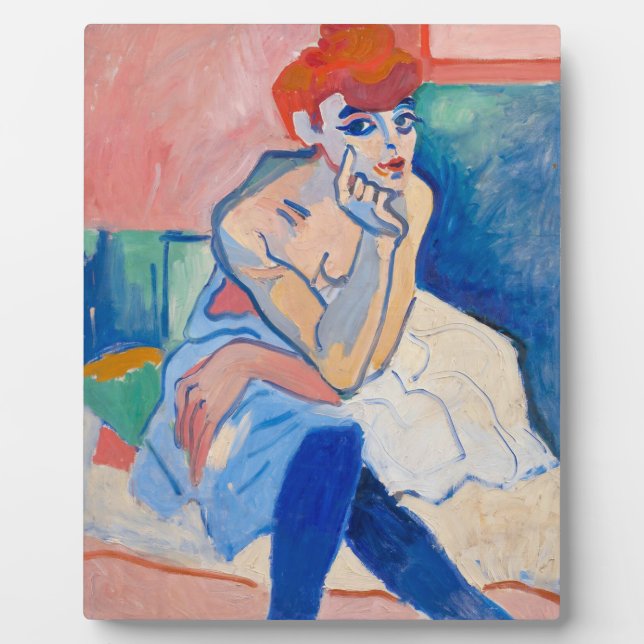 Frau in einer Kluft | Andre Derain | Fotoplatte (Vorderseite)