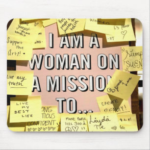 Frau in einer Mission, Motivierend Mousepad