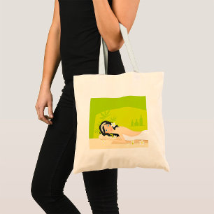 Frau in einer Wellness-Center-Tote-Tasche Tragetasche