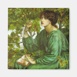 Frau in Green (The Day Dream) (von D.G. Rosetti) Magnet