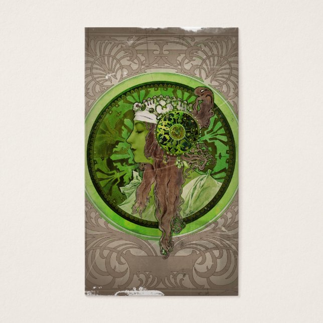 Frau in grün - LAUREL (Vorderseite)