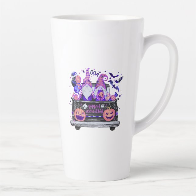 Frau in Halloween-Gnomen Pickup Milchtasse (Rechts)