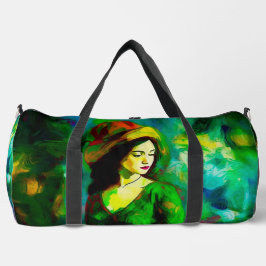 Frau in Hut Duffle Bag