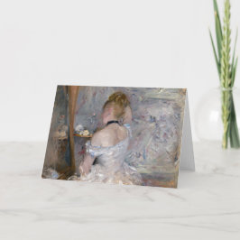 Frau in ihrer Toilette | Berthe Morisot Karte