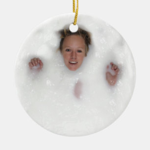 Frau in Milch Keramikornament