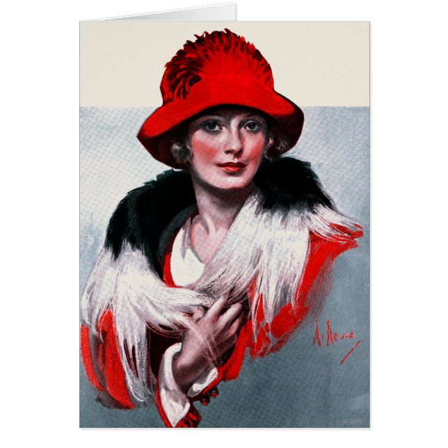 Frau in Red Hat (Vorne)