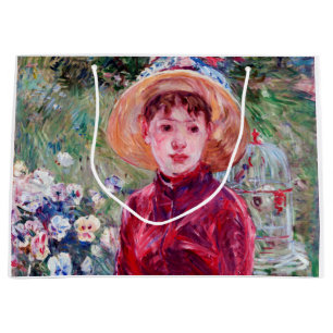 Frau in Rot, Berthe Morisot Große Geschenktüte