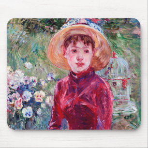 Frau in Rot, Berthe Morisot Mousepad