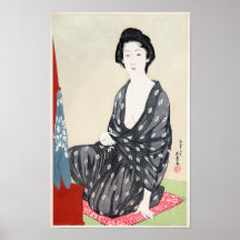 Frau in Sommerkleidung von Goyō Hashiguchi (1920)