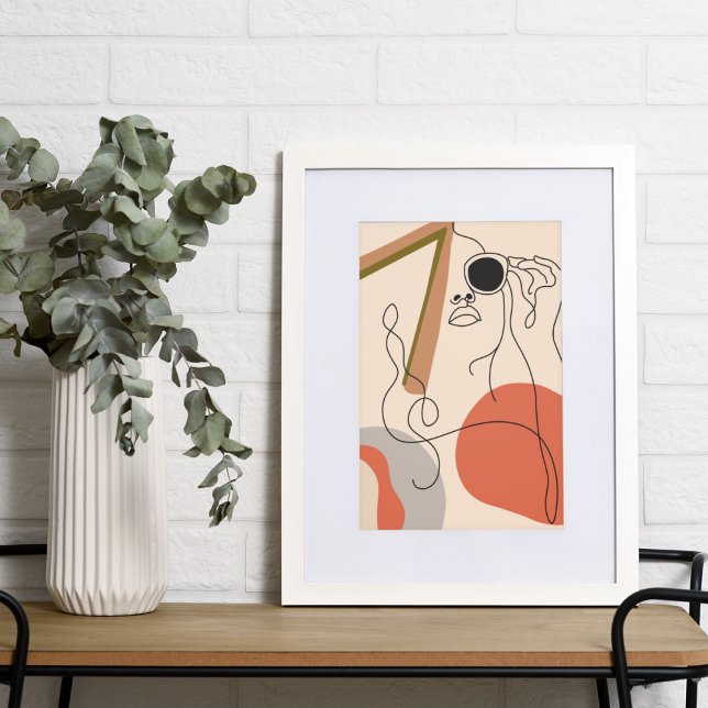 Frau in Sonnenbrillen Boho Style Fotodruck (Von Creator hochgeladen)