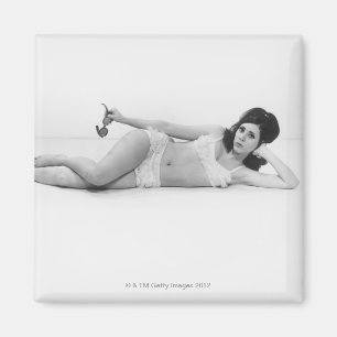 Frau in Swimwear Magnet