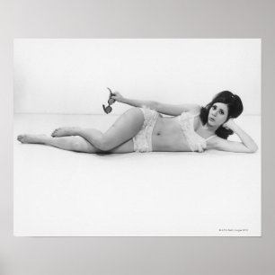 Frau in Swimwear Poster