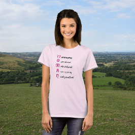 FRAU inspiriere typografisch T-Shirt