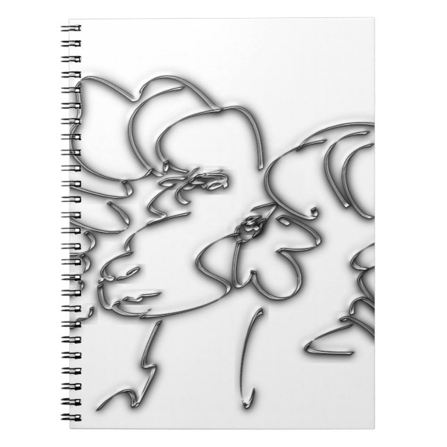 Frau Iron Aries Notebook Notizblock (Vorderseite)