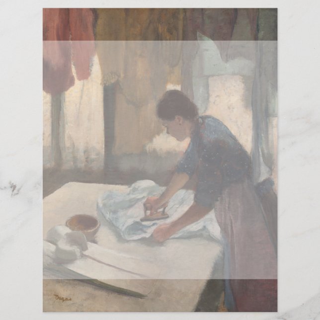 Frau Ironing von Edgar Degas (Vorderseite)