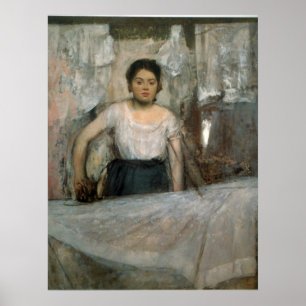 Frau Ironing von Edgar Degas Poster