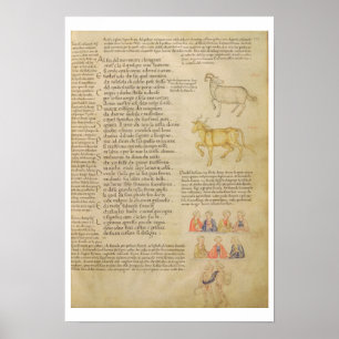 Frau Italien 87 fol.171 Seite zur Darstellung astr Poster