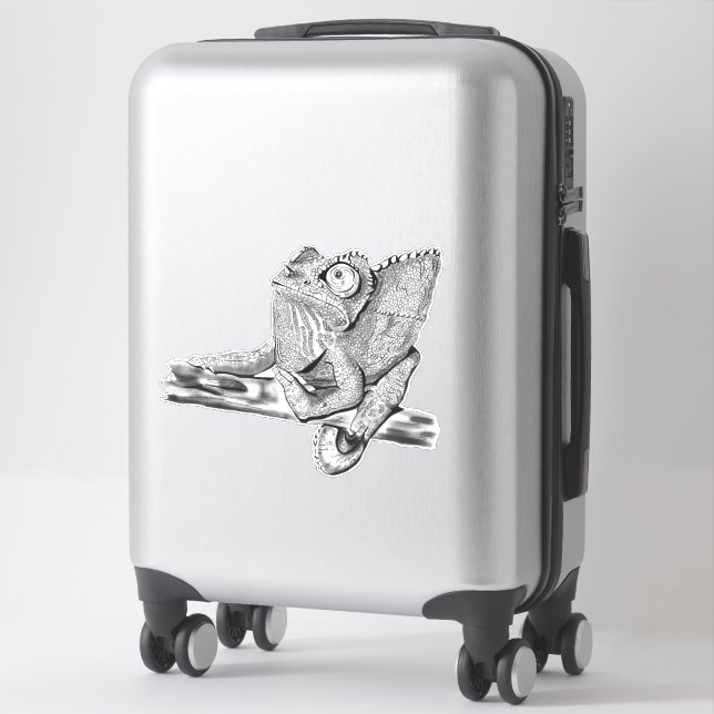 Frau Jackson's Chameleon Aufkleber (Koffer)