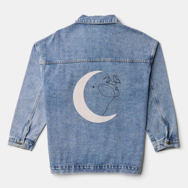 Frau Jeansjacke (Rückseite)