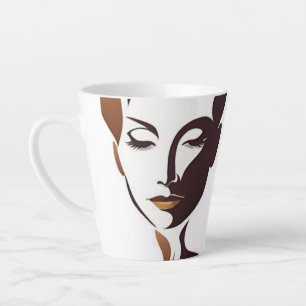 Frau Kaffee Milchtasse