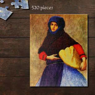 FRAU KALOCSA IM ARBEITSTAGSKLEI PUZZLE