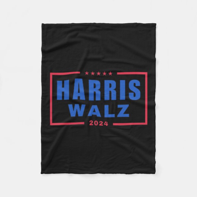 Frau Kamala Harris Tim Wheimer Vp Brat Fleecedecke (Vorderseite)