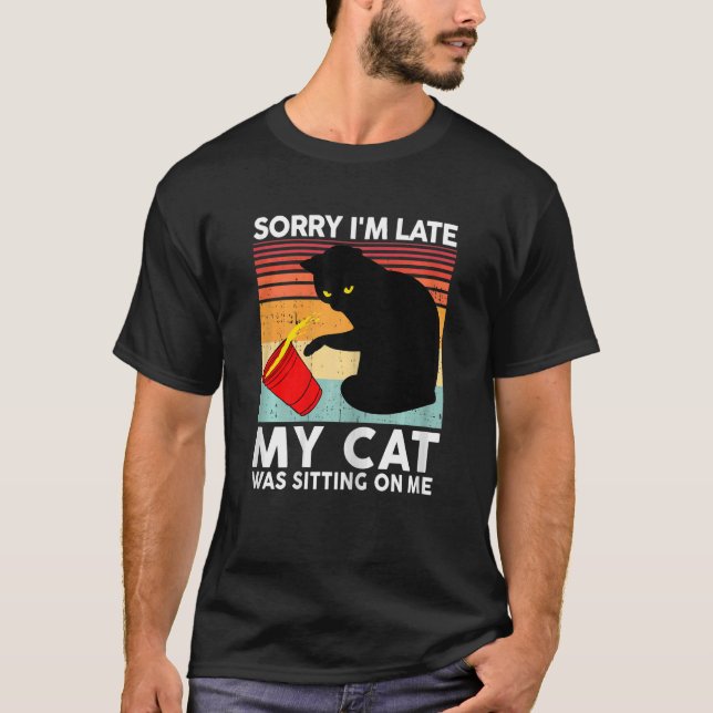 Frau kann es bedauern, dass ich meine Katze verspä T-Shirt (Vorderseite)