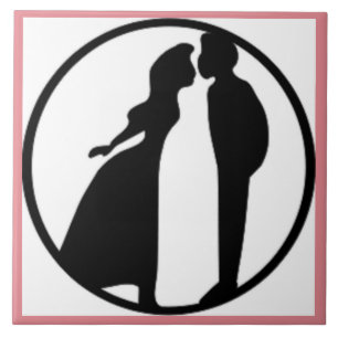 FRAU KISSING MAN FLIESE
