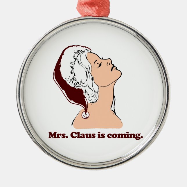 Frau Klaus kommt Silbernes Ornament (Vorne)