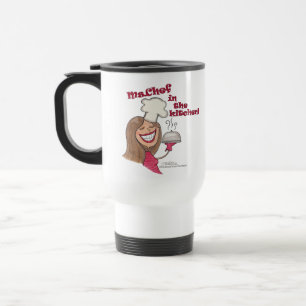 Frau Koch in der Küche Reisebecher