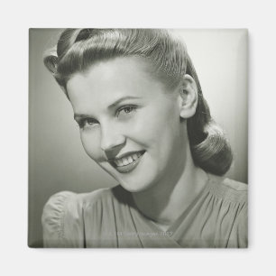 Frau lächelnde 2 magnet