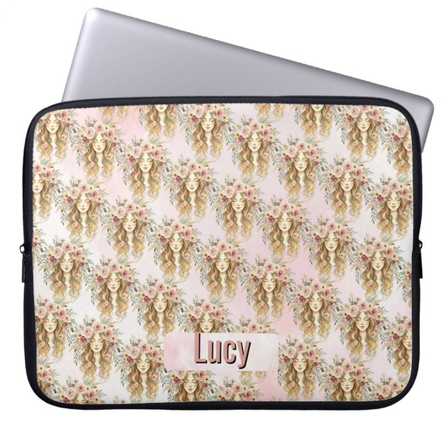 Frau Laptopschutzhülle (Vorderseite)