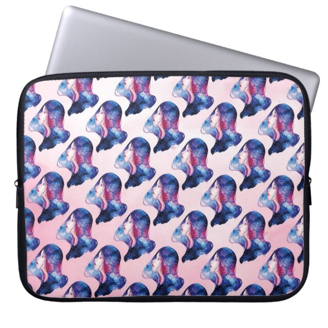 Frau Laptopschutzhülle (Vorderseite)
