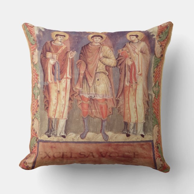 Frau Lat 1141 fol.2v die Krönung von Charles II (8 Kissen (Vorderseite)