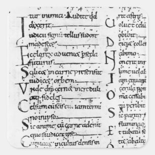 Frau Lectionary Quadratischer Aufkleber