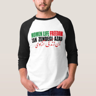 Frau Life Freedom Iran Zan Zendegi Azadi Persisch T-Shirt