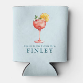 Frau Light Blue Brautparty freut sich über die Zuk Dosenkühler