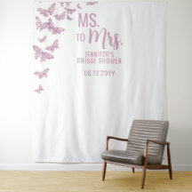 Frau Lila Gold Butterfly White Bridal Hintergrund