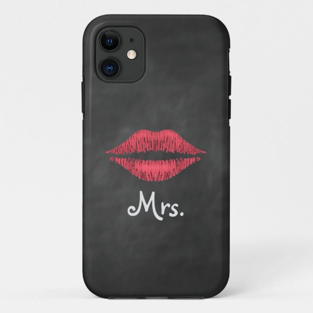 Frau Lips auf Tafel iPhone 5 Case-Mate Hülle (Rückseite)