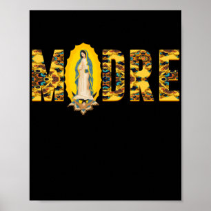 Frau Madre Mother Virgen de Guadalupe Jungfrau Poster